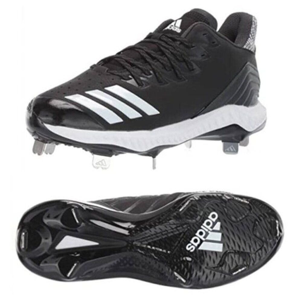 Adidas Women's Icon Bounce Cleats Shoes Nubuck Sports Black‎ Size 7.5